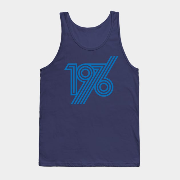 1976 style 70`s blue line Tank Top by VyacheslavKolb